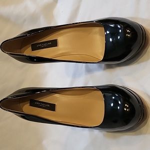Black Ann Taylor Patent Heels